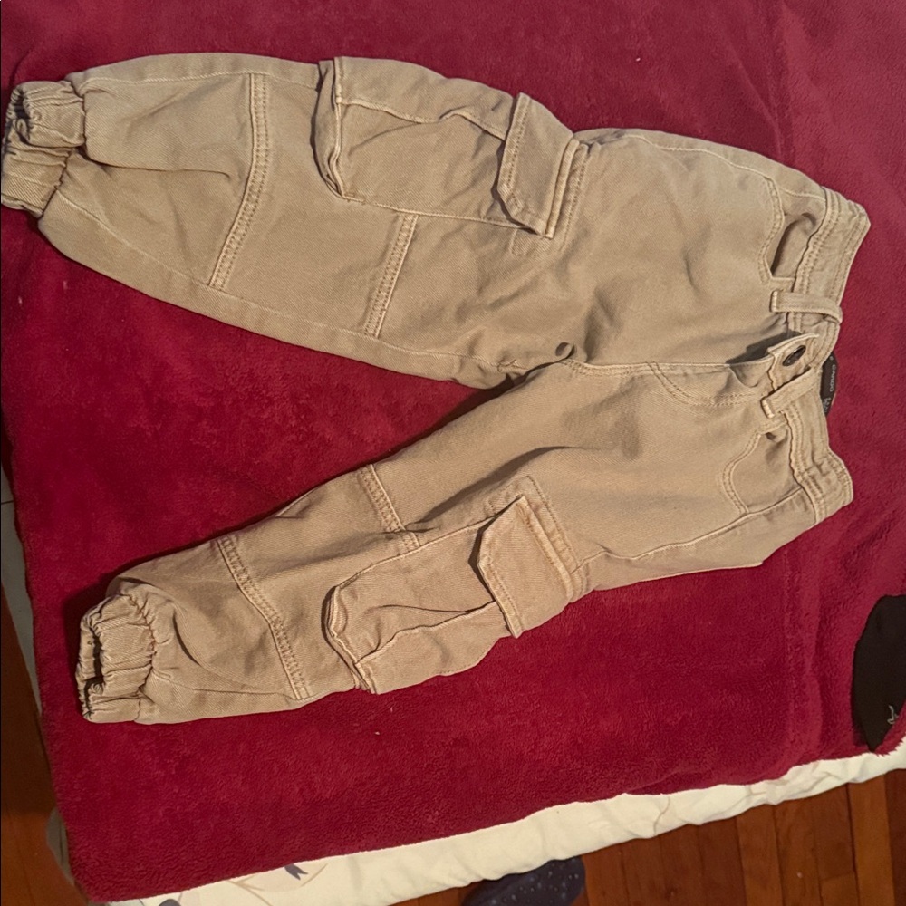 Primark Kids Tan Cargo Jeans